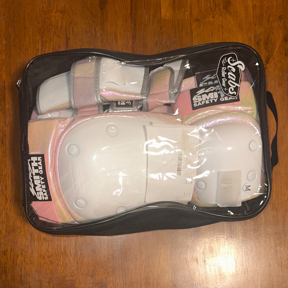 SMITH Pink Iridescent Skate Protective Pad Set